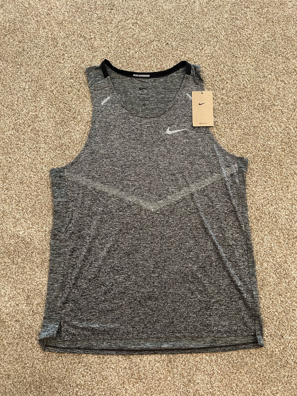 Nike Gray Heather Men's Athletic Tank Top